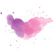 Colorful Abstract watercolor art hand paint on white background
