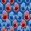 USA elections hand pattern