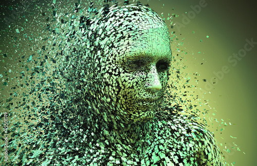 Illustration: man shattered man shattered