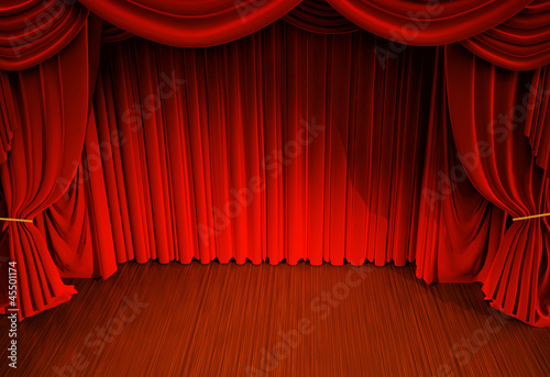 Illustration: curtains curtains