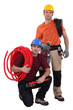 Plumber and electrician