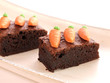 Chocolate cake with carrots
