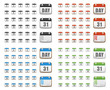 Website icons, calendar icons, icons Set, web buttons