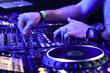 Dj playing the track
