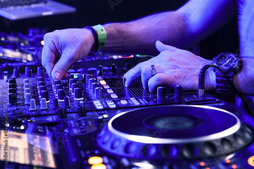 Photo: Dj playing the track Dj playing the track
