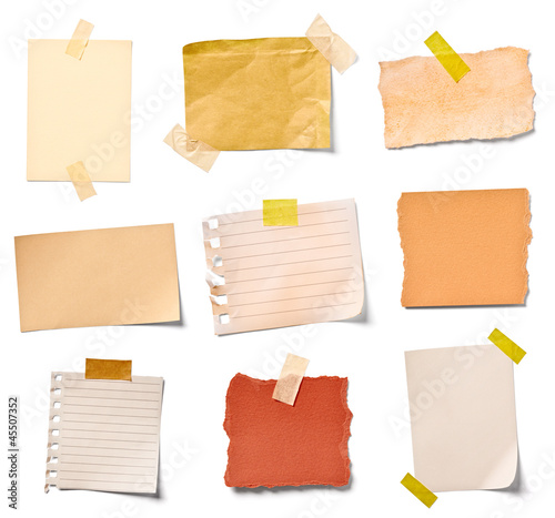 Photo: vintage note paper office business vintage note paper office business