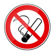 Verbotsschild BGV A8 - Rauchen verboten