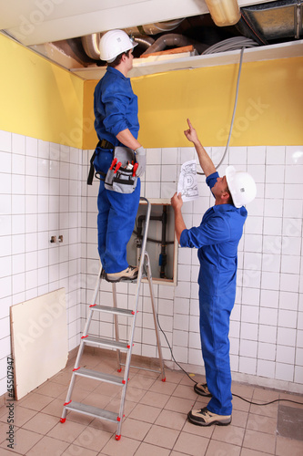 Photo: Electricians Electricians