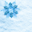 Snowflake blue