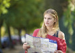 Girl with map