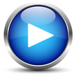 Play Button Blau