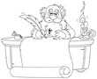 Santa Claus writes