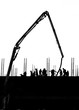 silhouette labor working construct