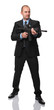 businessman with rifle