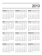 2013 calendar