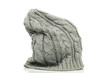 Oversized beanie in grey color on a white background