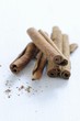 Several cinnamon sticks