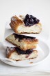 Puff pastries with blueberries