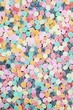 Lots of brightly colored chewy candies