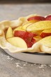 Prepared Apple Pie Ready for Top Crust to be Added