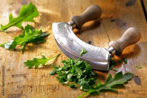 Photo: Rocket with a chopping board Rocket with a chopping board