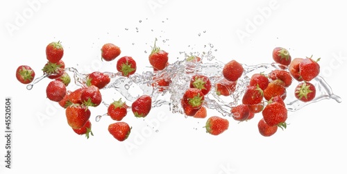 Photo: Strawberries making a splash Strawberries making a splash