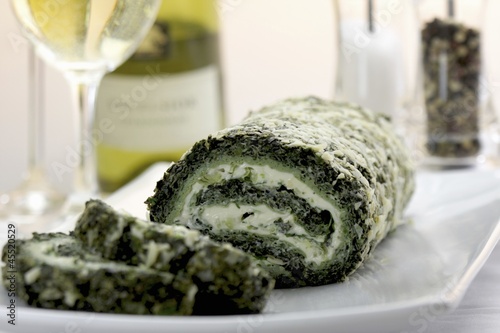 Photo: Spinach roulade with water cress Spinach roulade with water cress