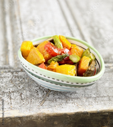 Photo: Small Bowl of Roasted Vegetables Small Bowl of Roasted Vegetables