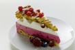 Piece of redcurrant gateau
