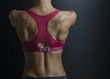 Muscular femala back