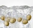 Potatoes in boiling water