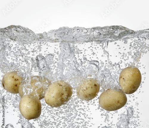 Photo: Potatoes in boiling water Potatoes in boiling water