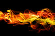 Fiery smoke background