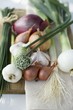 Onions, chives and garlic chives