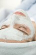 Woman with face mask