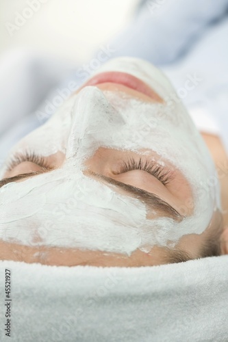 Photo: Woman with face mask Woman with face mask