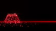 Red lights Christmas Tree