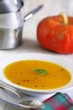 Pumpkin soup with pepper corns
