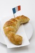 Croissant with French flag