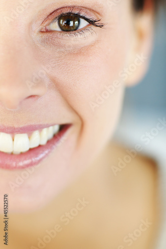 Photo: Closeup of beautiful woman's smile Closeup of beautiful woman's smile