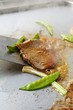 Beef Teppanyaki with mangetout (fried)