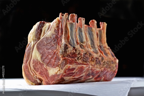Photo: Fore rib of beef (raw) Fore rib of beef (raw)