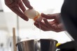 Cracking open organic eggs