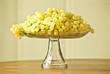 Champagne Grapes on a Pedestal Dish