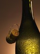 Champagne bottle with cork
