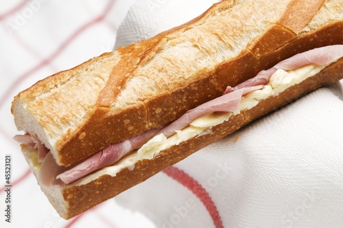 Photo: Ham baguette Ham baguette