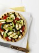 Grilled vegetable pizza