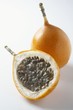 Granadilla, whole and halved