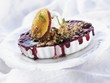 Wild Berry Crisp A la Mode in an Oval Dish