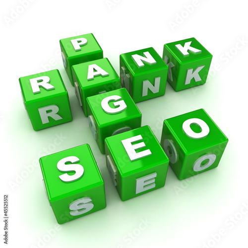Illustration: SEO Crossword Concept SEO Crossword Concept